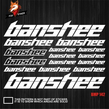 Bicycle Frame Decal Stickers Banshee 01